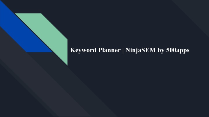 keyword planner ninjasem by 500apps