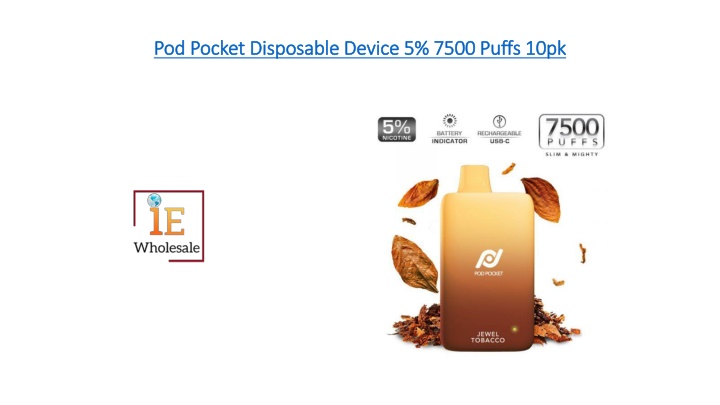 pod pocket disposable device 5 7500 puffs 10pk