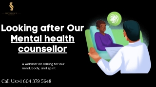 looking after our mental health counsellor