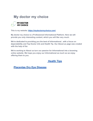 my doctor my choice