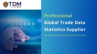 professional global trade data statistics supplier