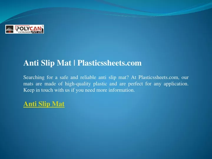 anti slip mat plasticssheets com searching