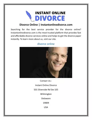 divorce online instantonlinedivorce com