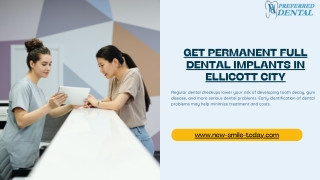 Get Permanent Full Dental Implants in Ellicott city