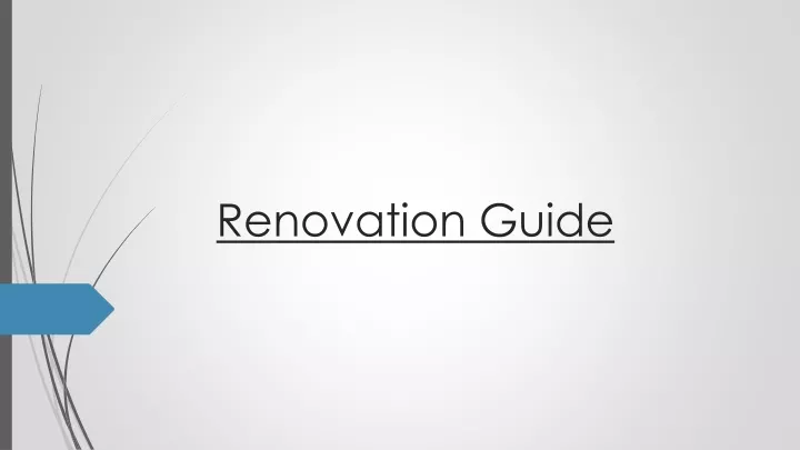 renovation guide