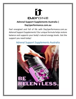 adrenal support supplements australia