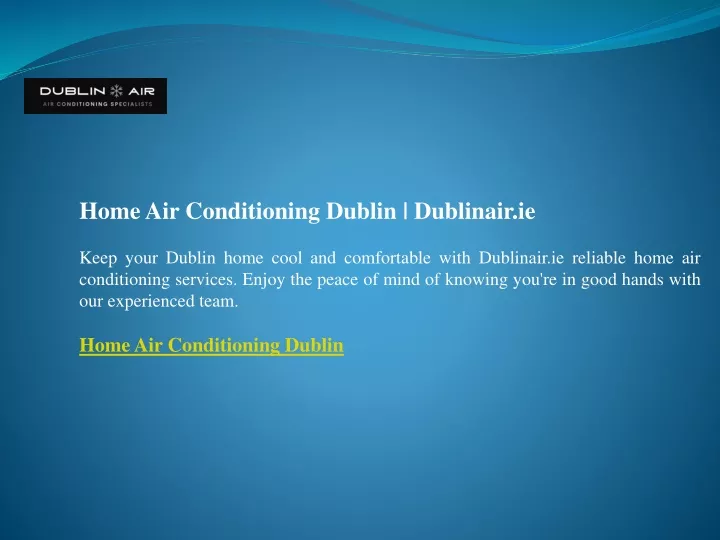 home air conditioning dublin dublinair ie keep