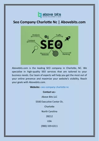 seo company charlotte nc abovebits com