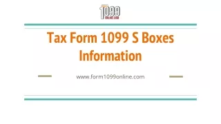 File 1099 S Online - Online Fillable 1099 S Form - 1099 Online Tax