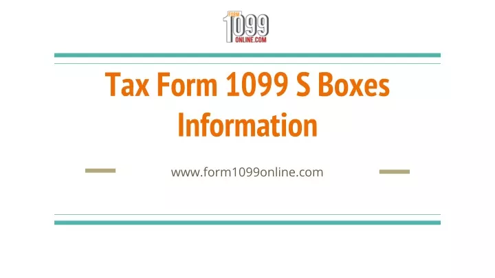 tax form 1099 s boxes information
