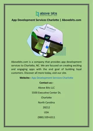 app development services charlotte abovebits com
