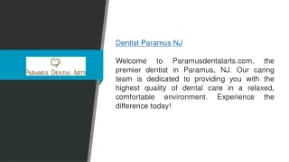 Dentist Paramus Nj Paramusdentalarts.com