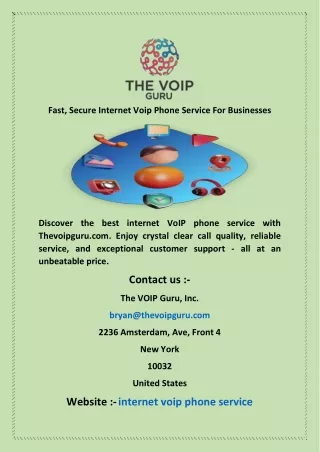 fast secure internet voip phone service