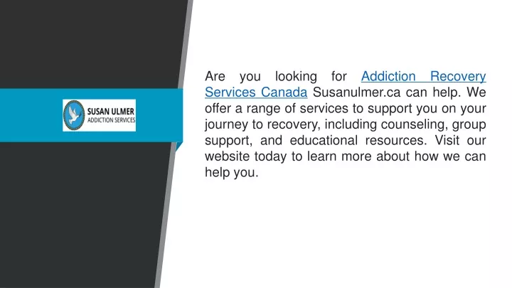 are you looking for addiction recovery services