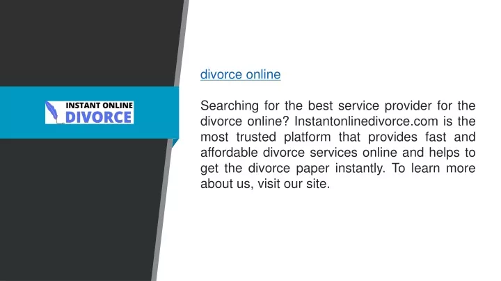 divorce online searching for the best service