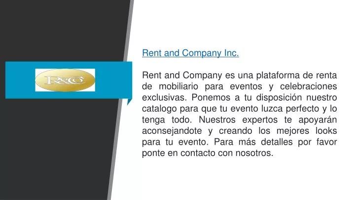 rent and company inc rent and company