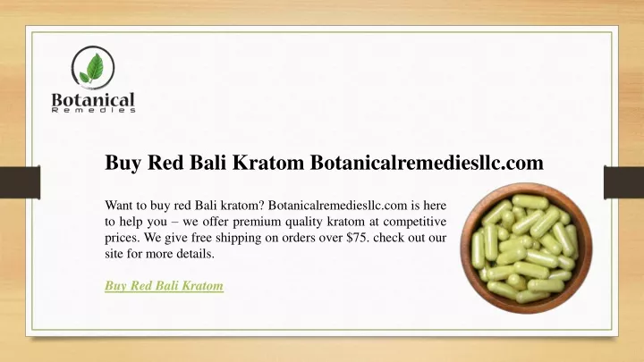 buy red bali kratom botanicalremediesllc com