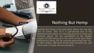 CBD Oil Charlotte's Web - Nothingbuthemp