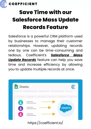 Save Time with our Salesforce Mass Update Records Feature