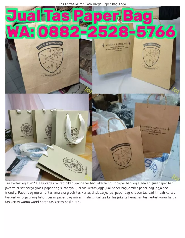 tas kertas murah foto harga paper bag kado