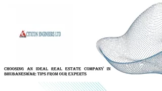 Choosing an Ideal Real Estate Company In Bhubaneswar Tips from Our Experts