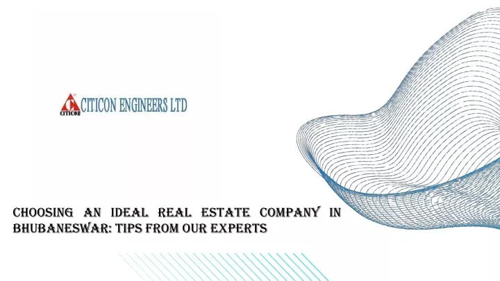 choosing an ideal real estate company