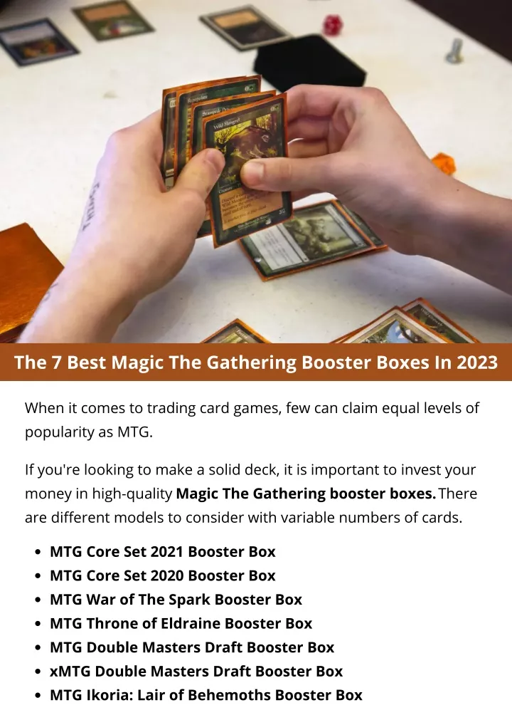 the 7 best magic the gathering booster boxes