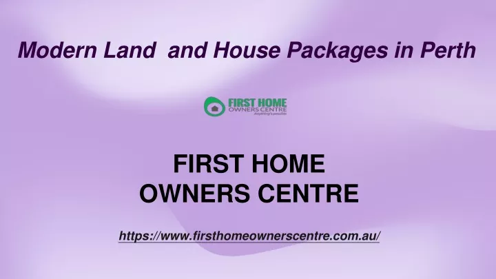 modern land and house packages in perth
