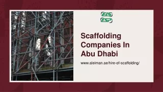 scaffolding companies in abu dhabi