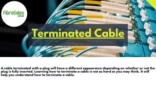Terminated Cable - Fibresales