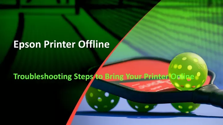 epson printer offline