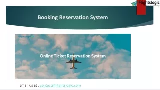 booking reservation system
