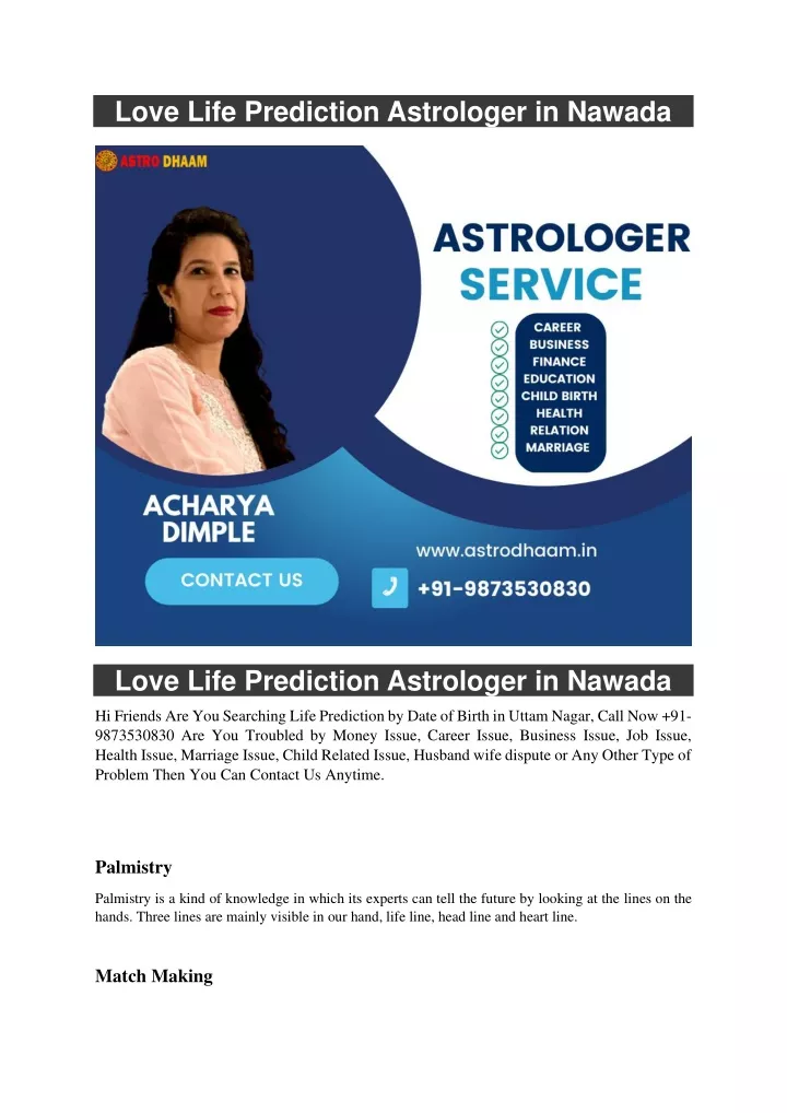 love life prediction astrologer in nawada