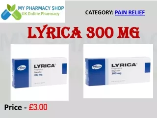 Buy Lyrica 300 Mg Capsule