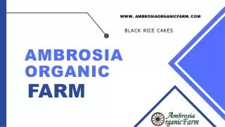 Black Rice Cakes - Ambrosia Organic  Farm