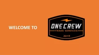 Electrical Services - OneCrew Trade Services