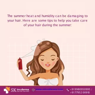 Summer Hair Care Tips | Hair Care Clinic in Sarjapur Road | SK Truderma