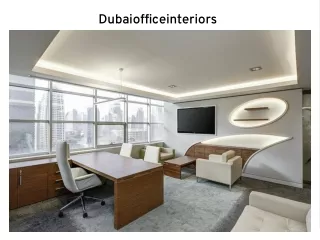 Dubai office interiors