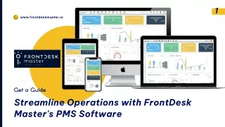 Streamline Operations with FrontDesk Master's PMS Software