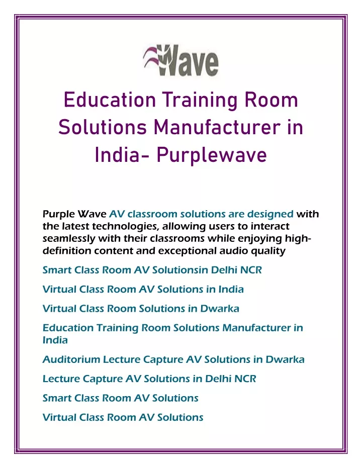 education training room solutions manufacturer