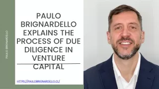 Paulo Brignardello Explains the Process of Due Diligence in Venture Capital