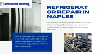 Quality Refrigerator Repair Service in Naples - Get Fixed Now!
