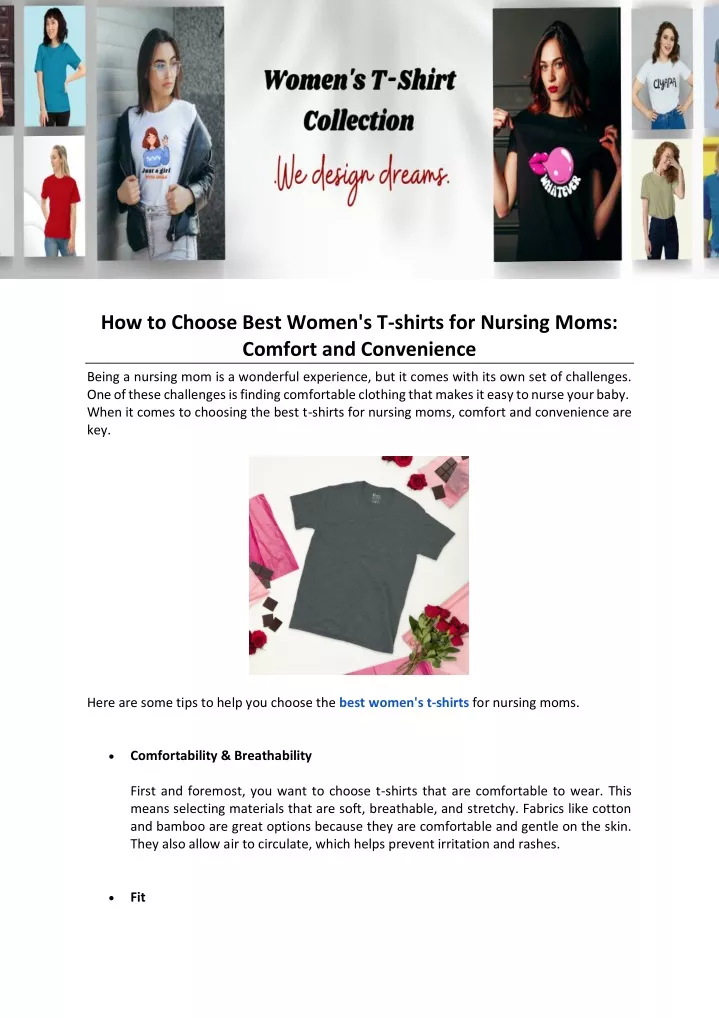 how to choose best women s t shirts for nursing