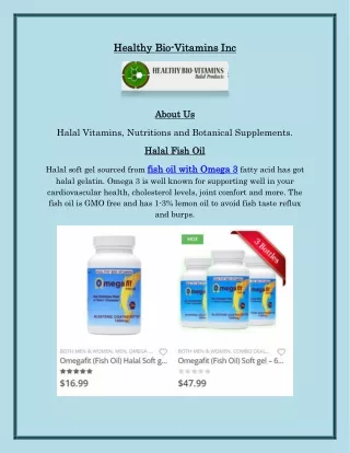 Omega 3 Fish Oil Gelatin Halal