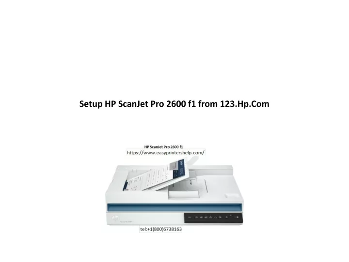 setup hp scanjet pro 2600 f1 from 123 hp com