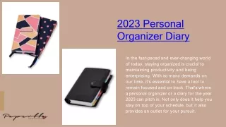 2023 Personal Organizer Diary