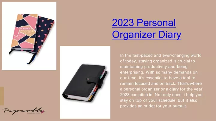 2023 personal organizer diary