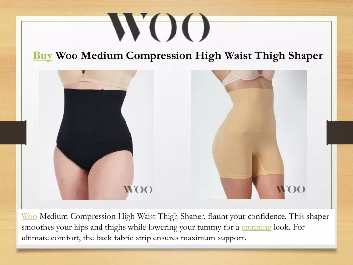 buy woo medium compression high waist thigh shaper