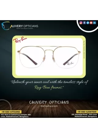 " Best Sunglasses store in Bangalore | Cauvery Opticians  "