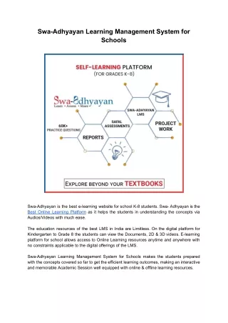 swa adhyayan learning management system